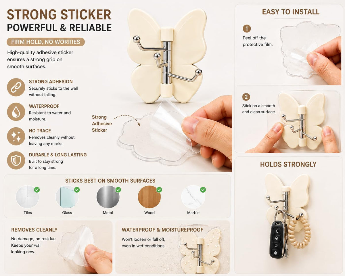 Butterfly Wall Hooks