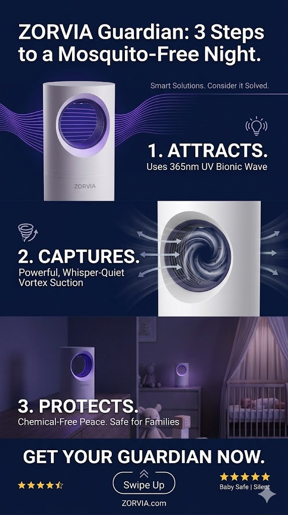 Zorvia™ Guardian – The Chemical-Free Mosquito Vortex