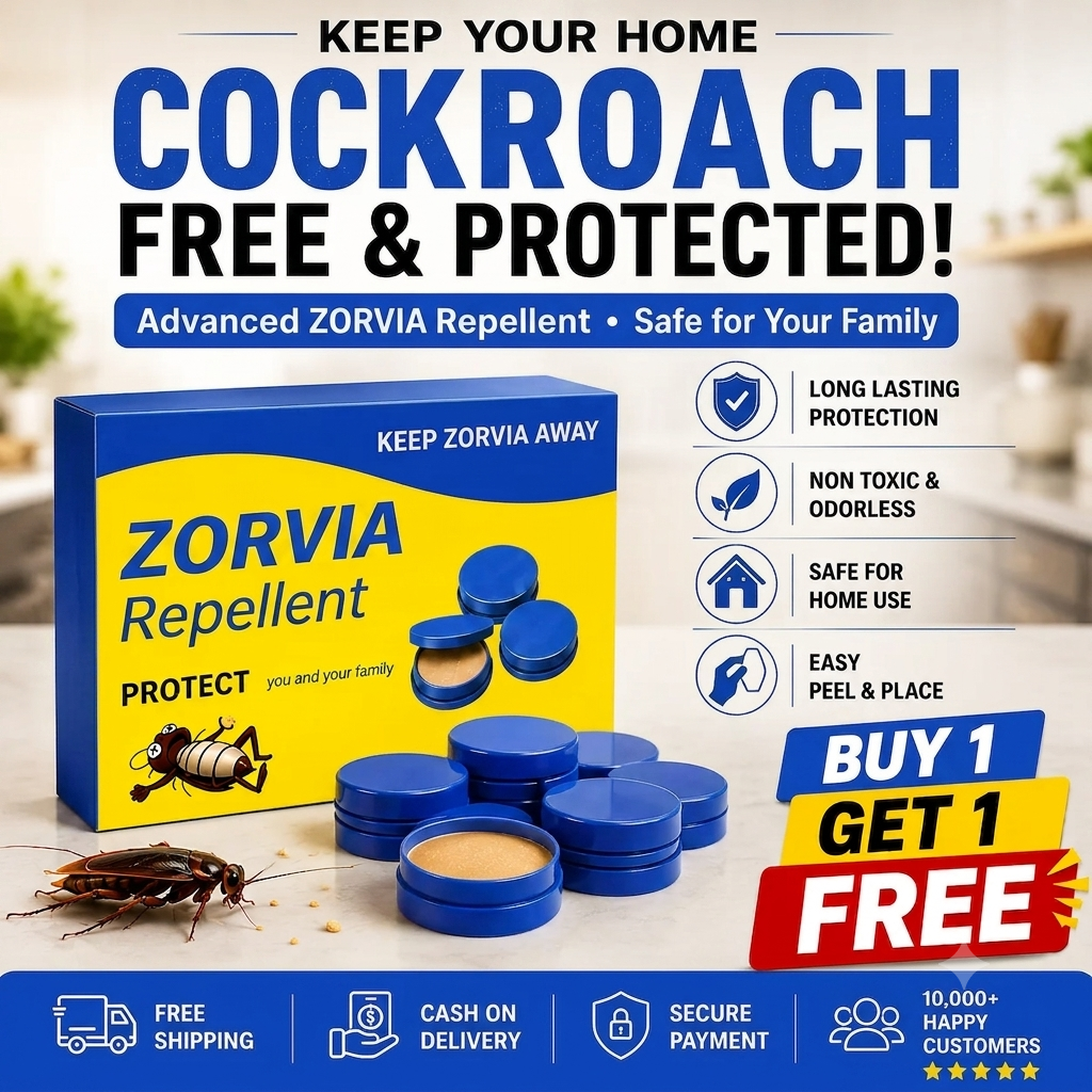 ZORVIA Roach Repellent — Advanced Cockroach Elimination Discs