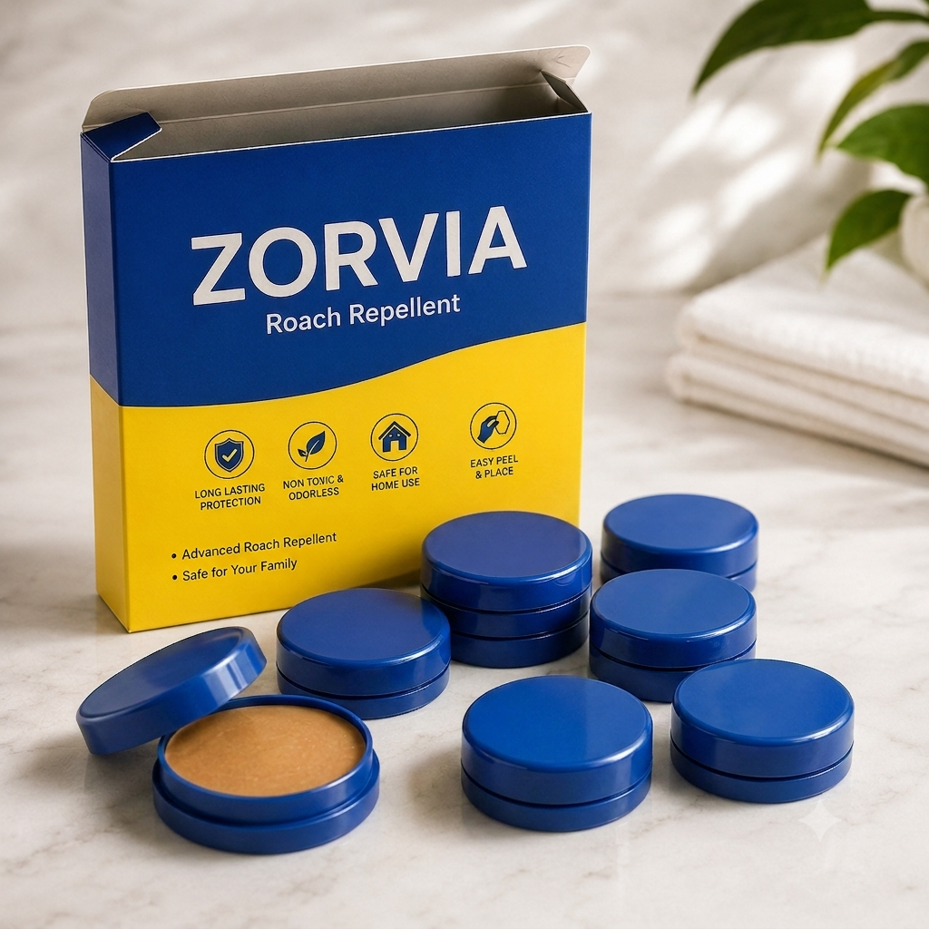 ZORVIA Roach Repellent — Advanced Cockroach Elimination Discs